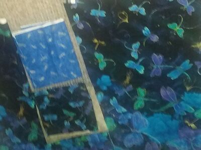 2 PANELS...3 COORDINATING FABRICS...FLY BY NIGHT