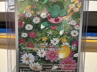 Pokemon Fomantis 085/084 Secret Rare Basic 70 HP Reckless Charge Card