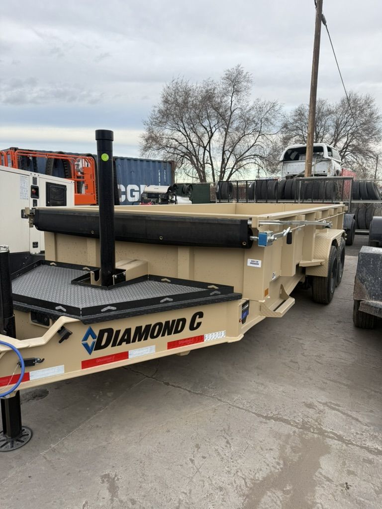 Dump Trailers for Rent. 7 by 14 and 7 by 16, High and Low Side available