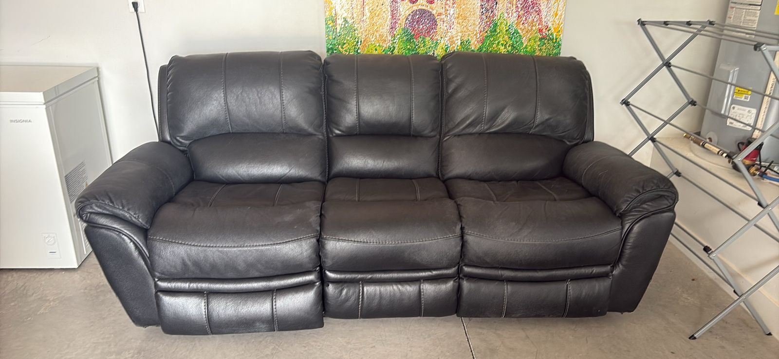Black Leather Couch