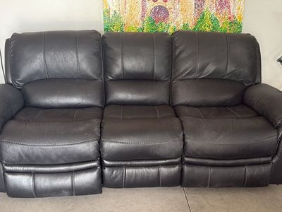Black Leather Couch