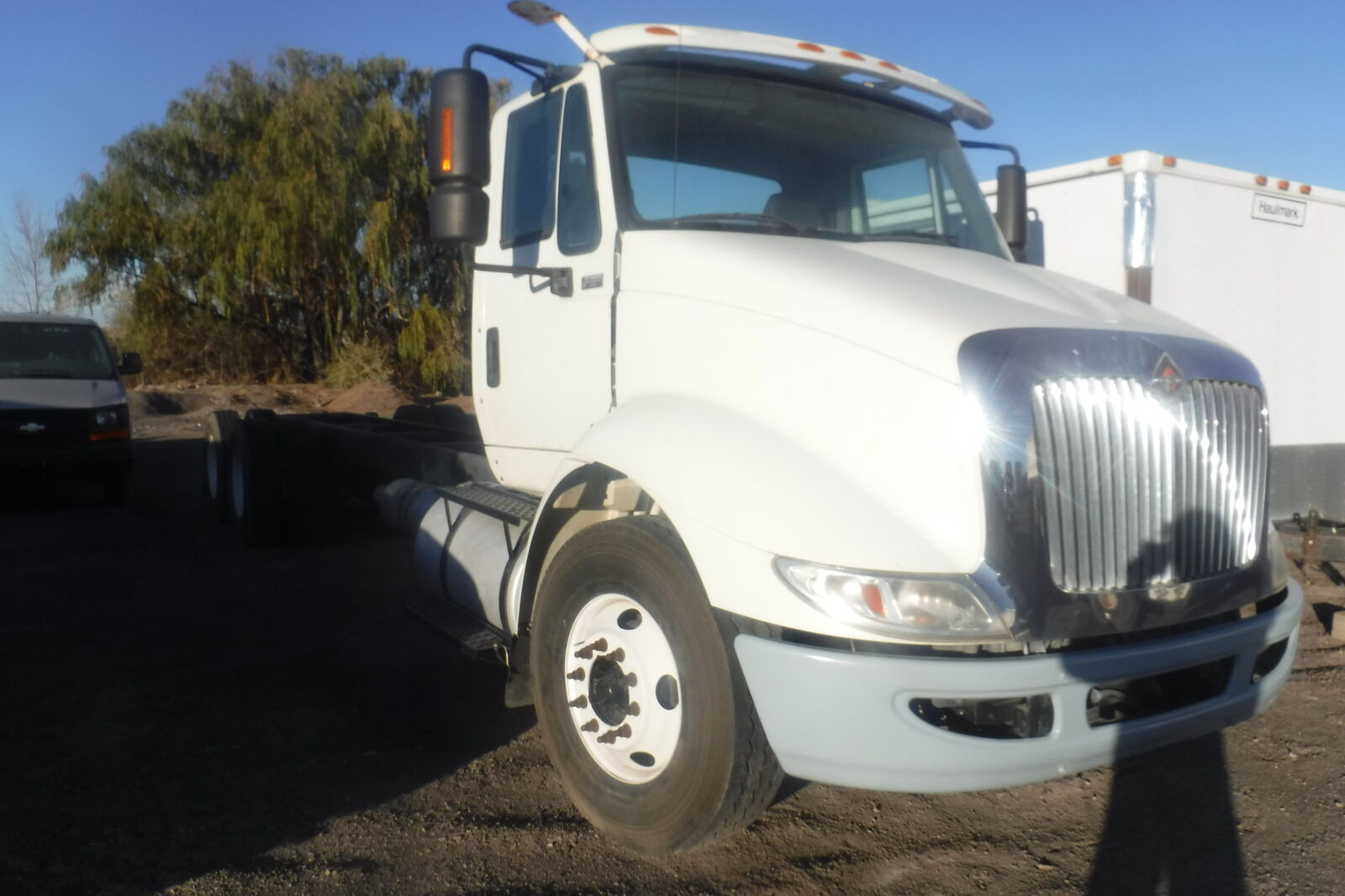 2012 IHC 7400 tandem axle cab and chassis