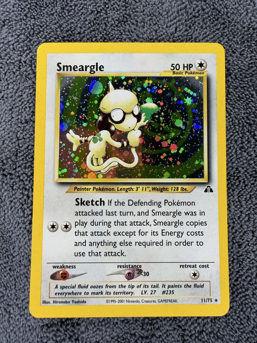 Smeargle 11/75 Holo Neo Discovery WOTC Pokemon Card NM