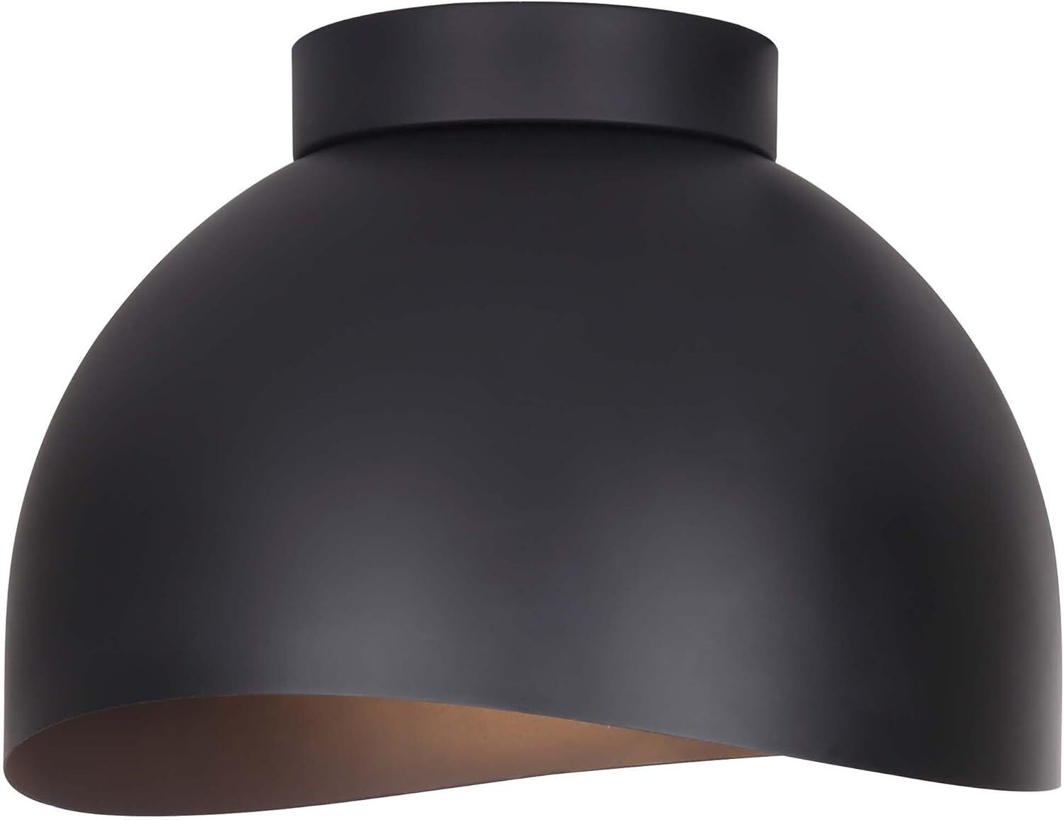 Canarm HENLEE 1 -Light 11-in Matte Black Flush Mount Light