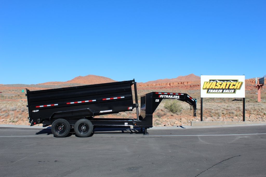 2026 PJ Trailers DT 83'' Low Pro Telescopic Dump 1