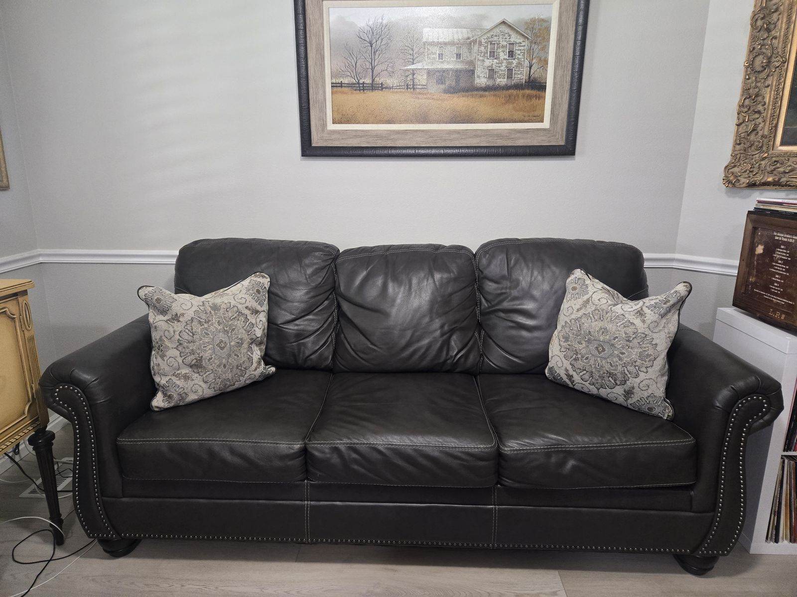 Leather couch
