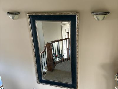 72.5" black with gold trim large ornate wall mirror $250 cash/venmo in Draper