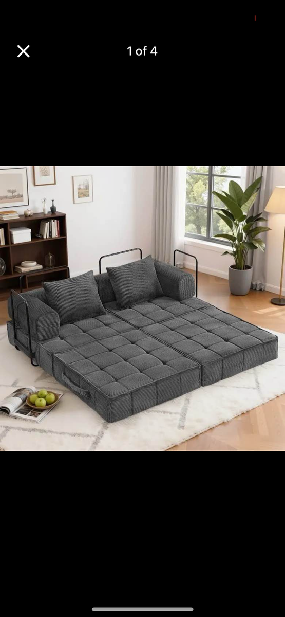 NEW boneless convertible sofa