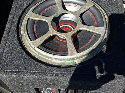 Gravity 1000W 12" Amplified Car Subwoofer in ported Box "Plug n play"