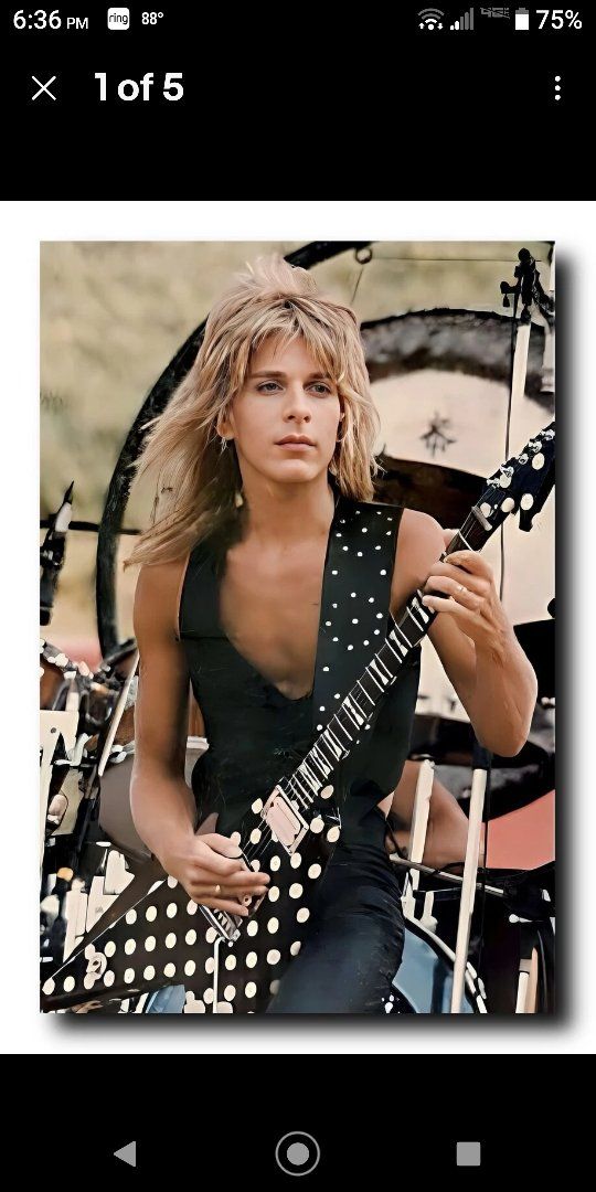 Randy Rhoads Flying V Polka Dot Poster Print 24x36 New