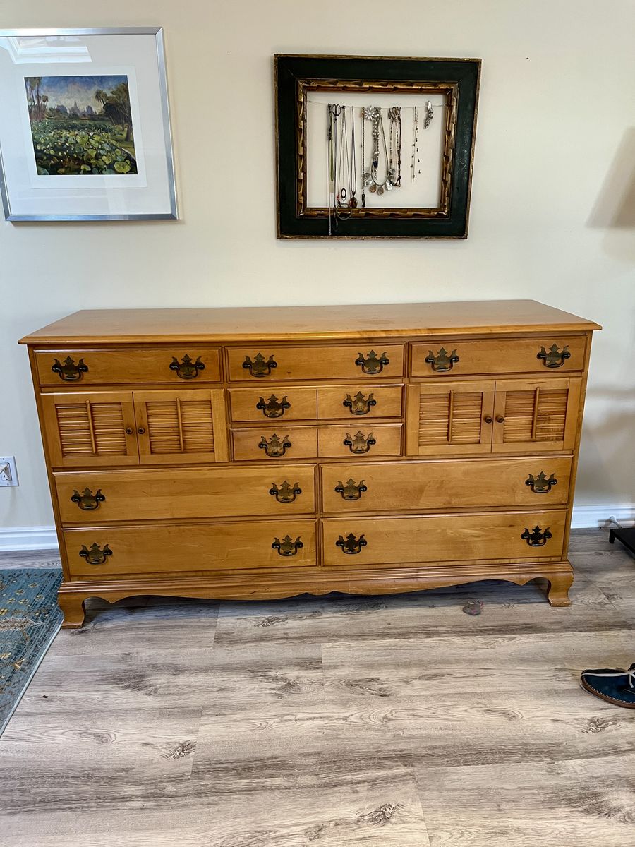 Solid Maple Dresser 1950's