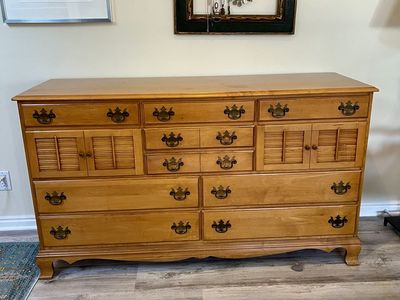 Solid Maple Dresser 1950's