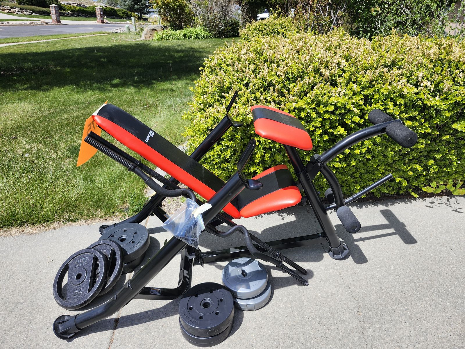 Weight Bench and Set