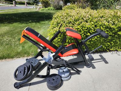 Weight Bench and Set