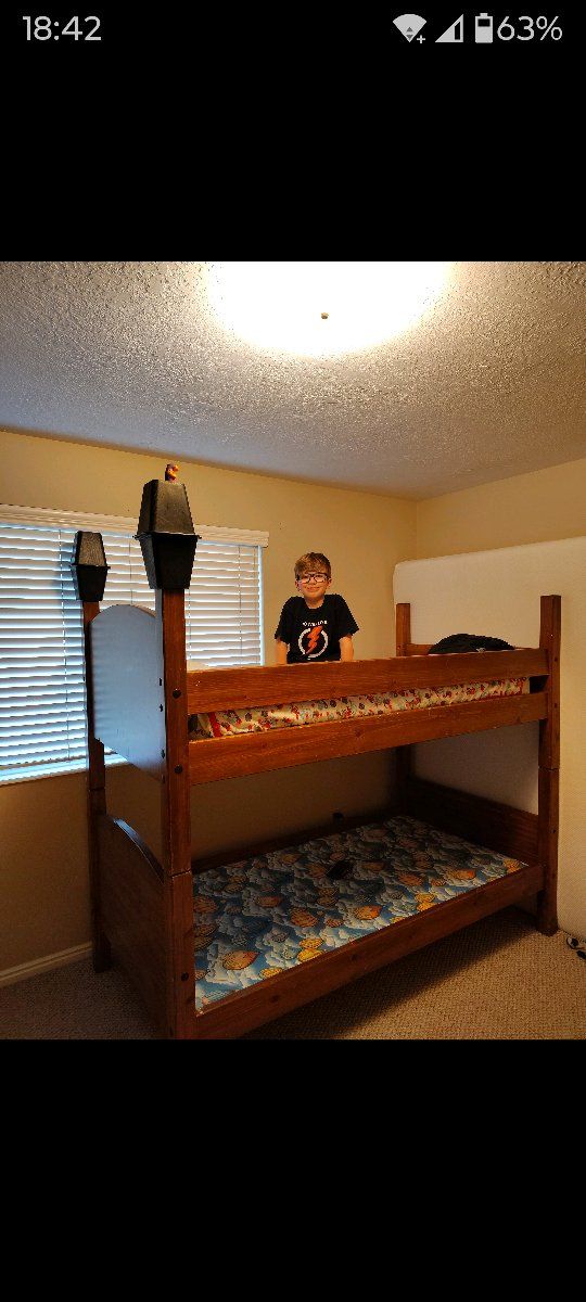 Wooden Twin Bunk Bed/ Frame
