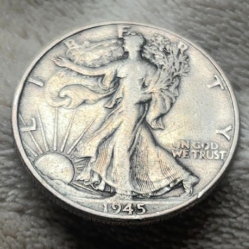 *SEND OFFERS* 1945 w Walking Liberty Silver 1/2 $