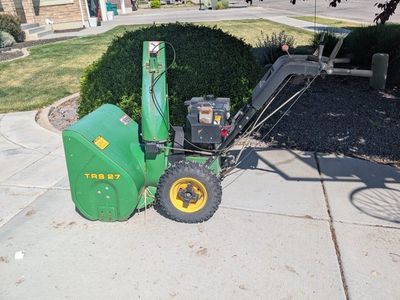 John Deere TRS 27 Walk-Behind Snow Blower - Powerful 2-Stage Snow Removal