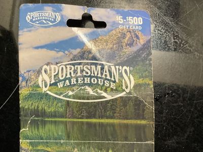 Sportsman warehouse gift card $400