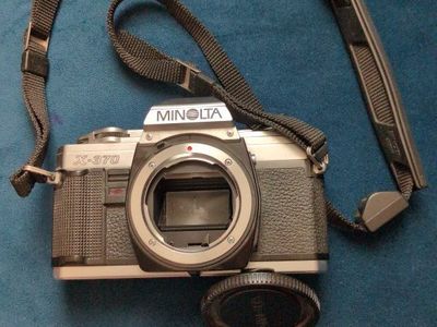 Minolta X-370 35mm SLR Film Camera Body with Strap - Untested