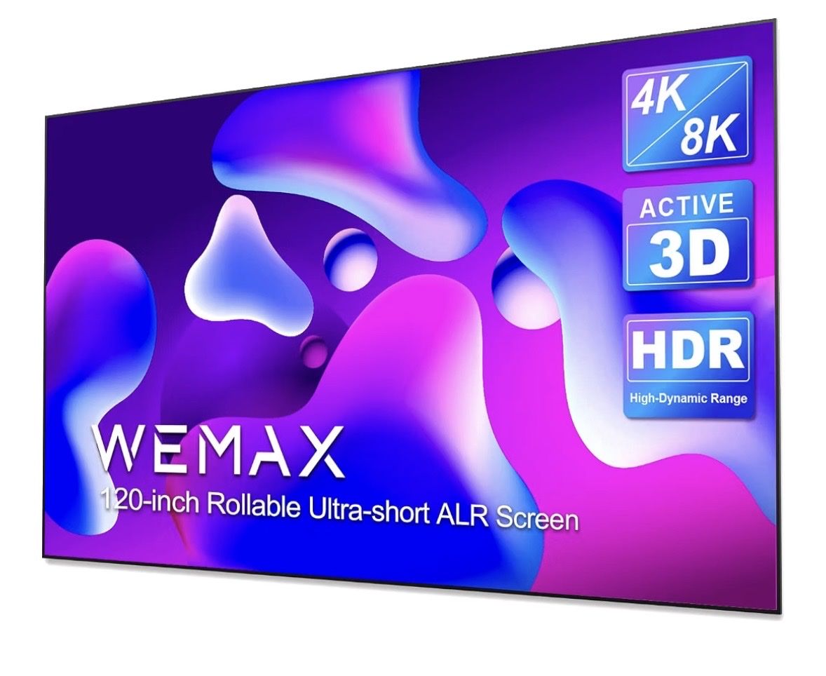 WEMAX 120" 16:9 4K/8K ALR Fixed Frame Projector Screen 3D HDR Ultra-Short Throw