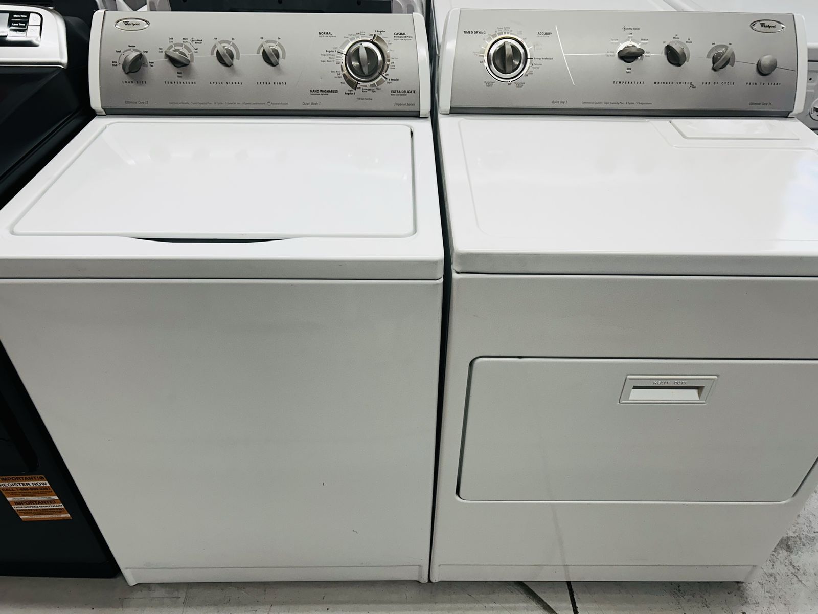 Whirlpool Electric Top Load Set