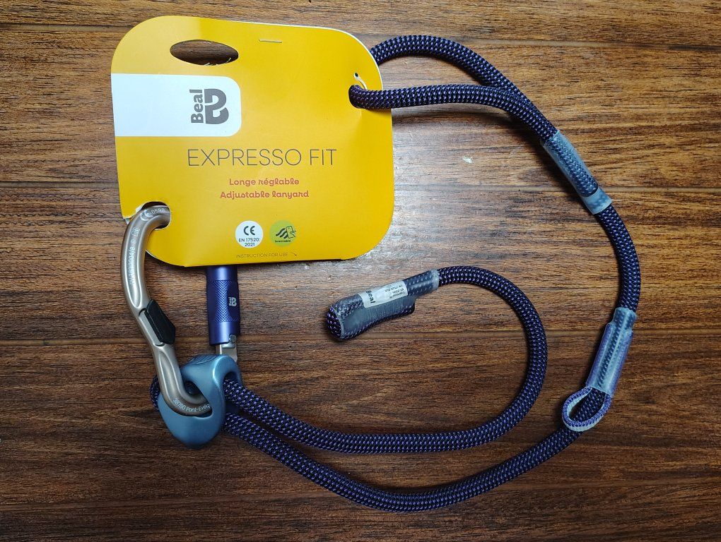 Beal Expresso fit adjustable lanyard climbing