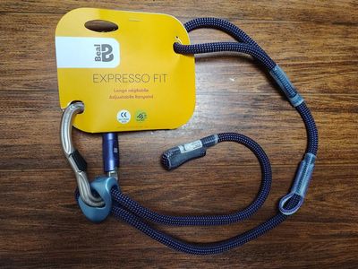 Beal Expresso fit adjustable lanyard climbing