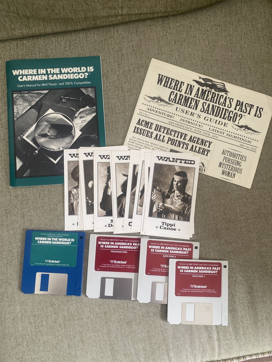 Carmen Sandiego Floppy Disk Game