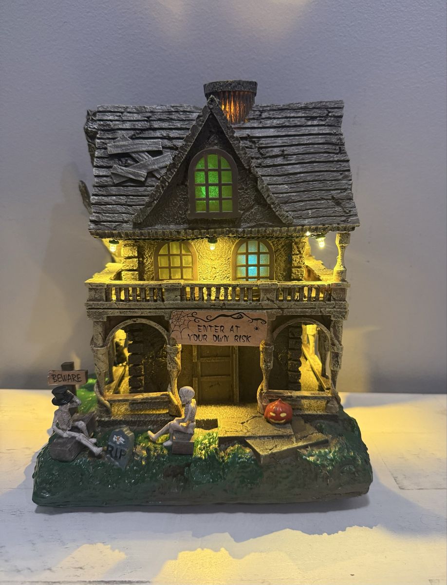Halloween Light-Up Animated Musical Haunted House