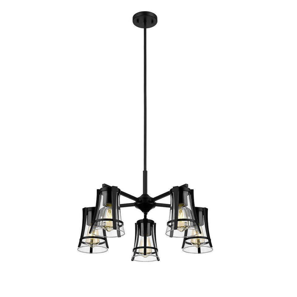 OVE Joakim 5-light Chandelier - Black Finish 1654711 #75524