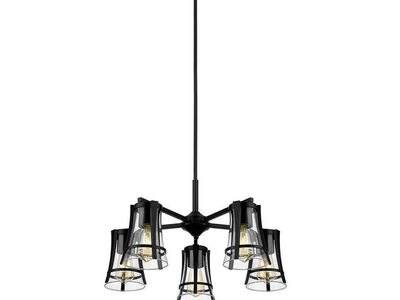 OVE Joakim 5-light Chandelier - Black Finish 1654711 #75524