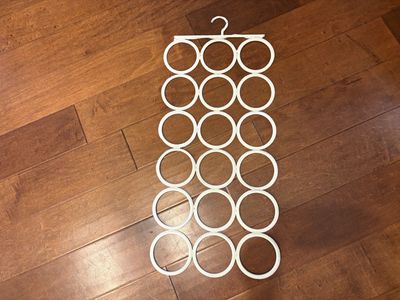 White Scarf or Belt Hanger