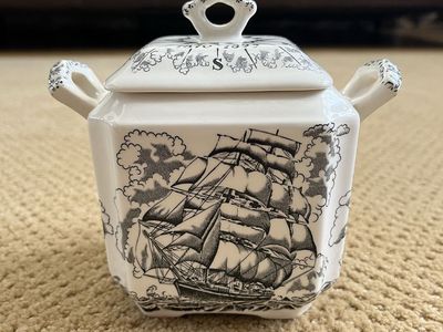 Vintage/Antique Tea Caddy-Nautical 'Mason's Cutty Sark' - Made in England