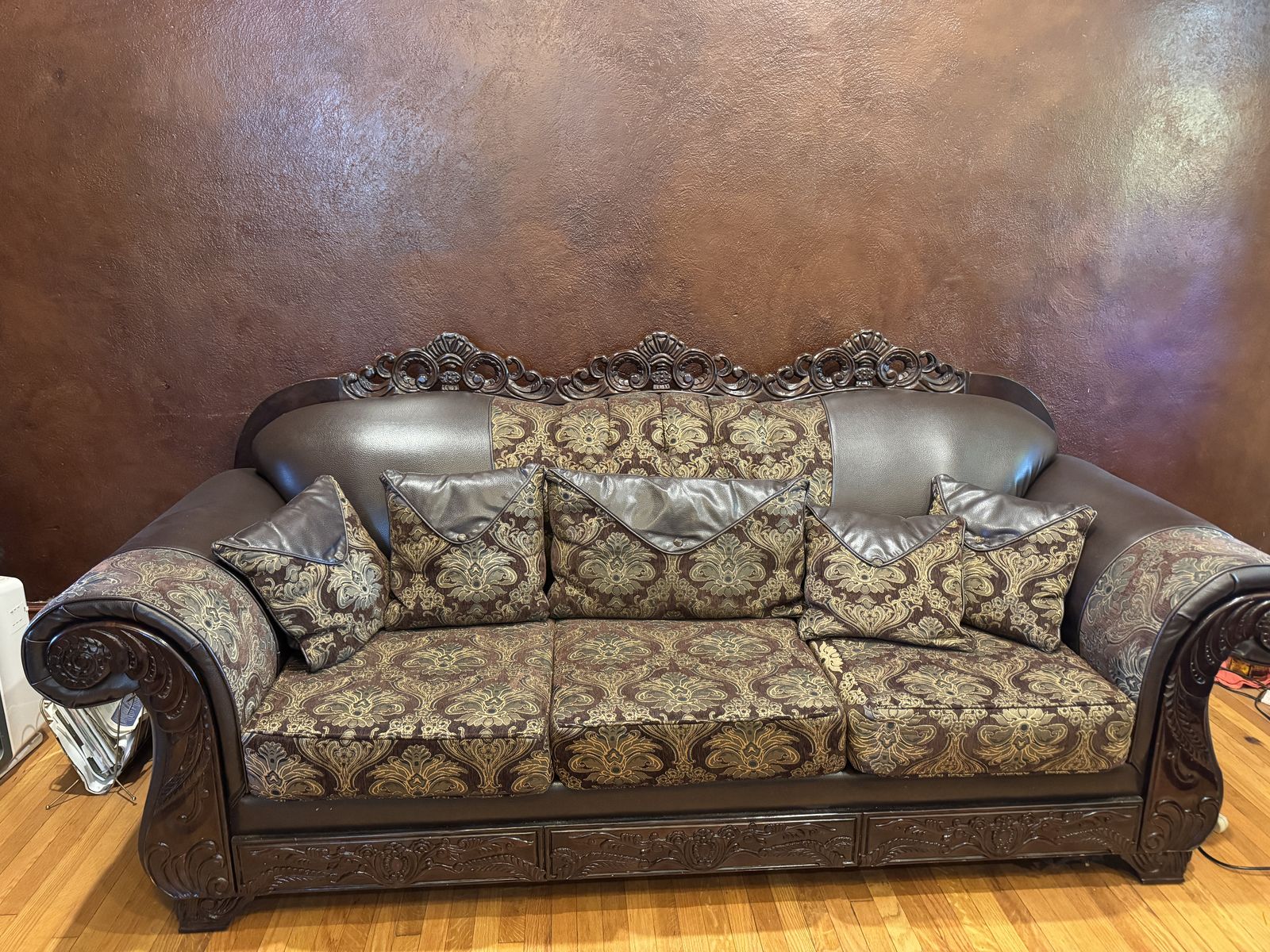Ornate Couch and loveseat