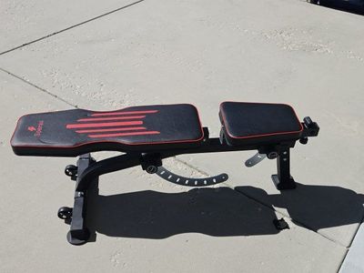 Sparax Adjustable Weight Bench - Multi-Functional Foldable Incline/Decline Fitness Bench
