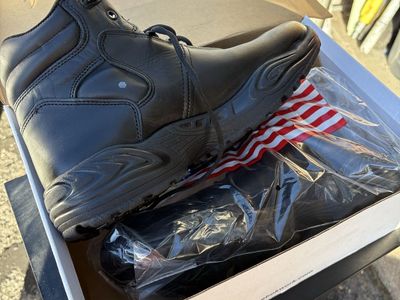 Reebok Men's CP8500 Black Leather Work Boots - Size 13M, Made in USA