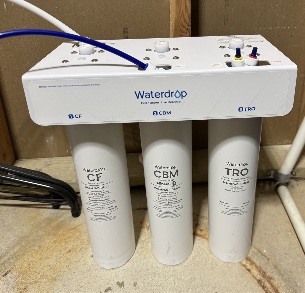 Waterdrop Reverse Osmosis Water Filtration System WD-RT34T-WMA