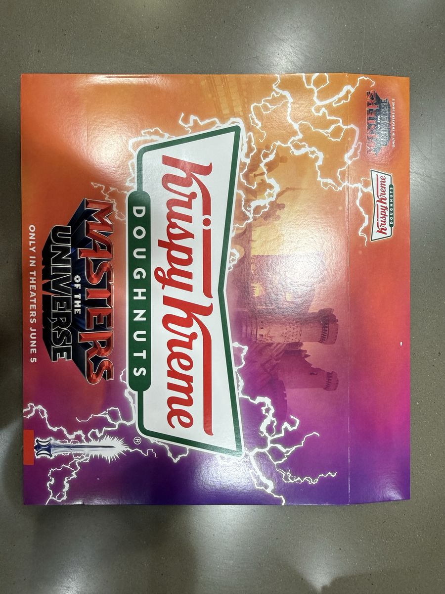 Krispy Kreme Masters of the Universe Limited Edition Doughnut Box - Collectible Packaging
