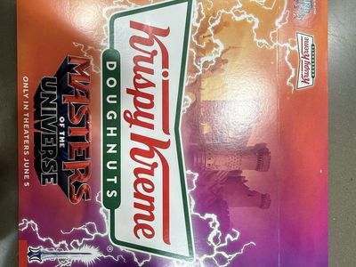 Krispy Kreme Masters of the Universe Limited Edition Doughnut Box - Collectible Packaging