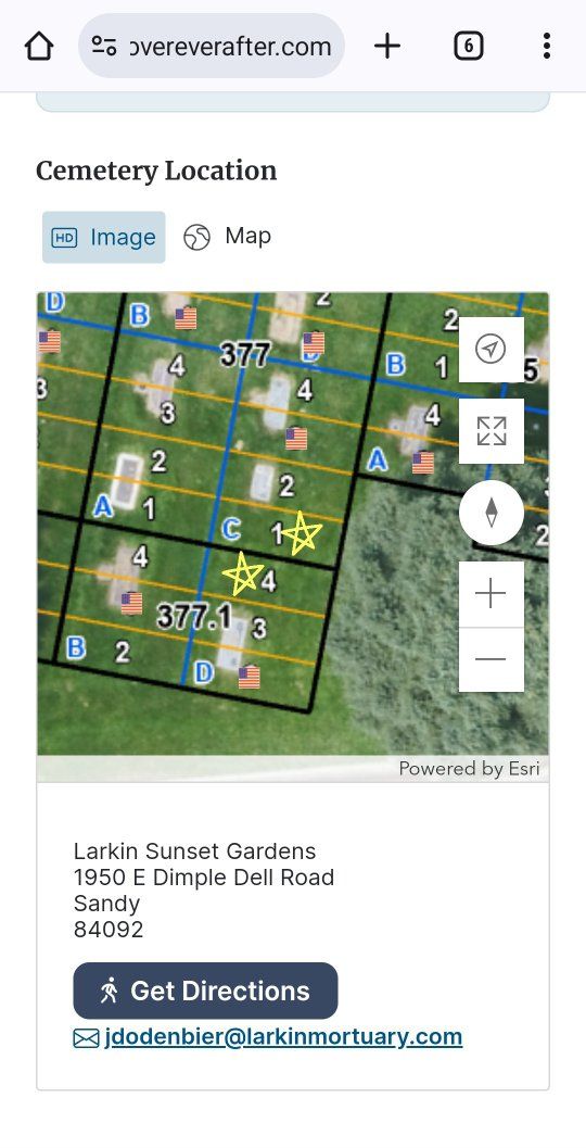 Larkin Sunset Gardens 2 Grave Plots