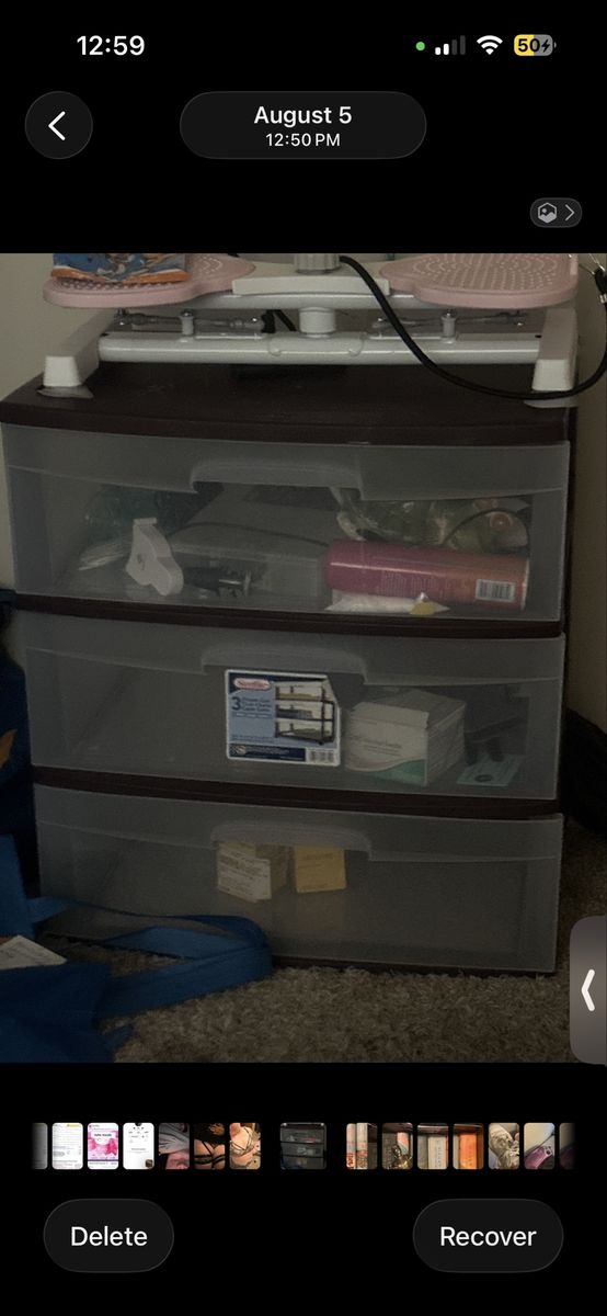 Sterilite 3-Drawer Plastic Storage Cart