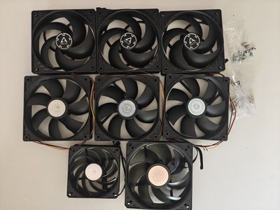 Assorted PC fans 120mm and 92mm