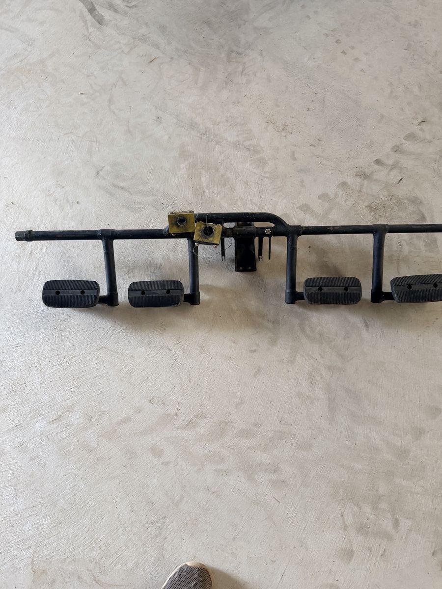 Piper rudder pedals with bar.