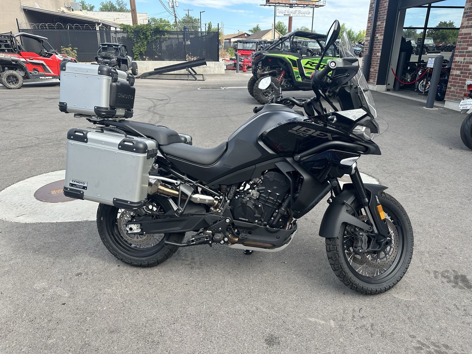 CFMOTO Ibex 800 Motorcycle - 4167 miles Adventure Touring with Hard Cases, upgraded windshield. Trail max tires