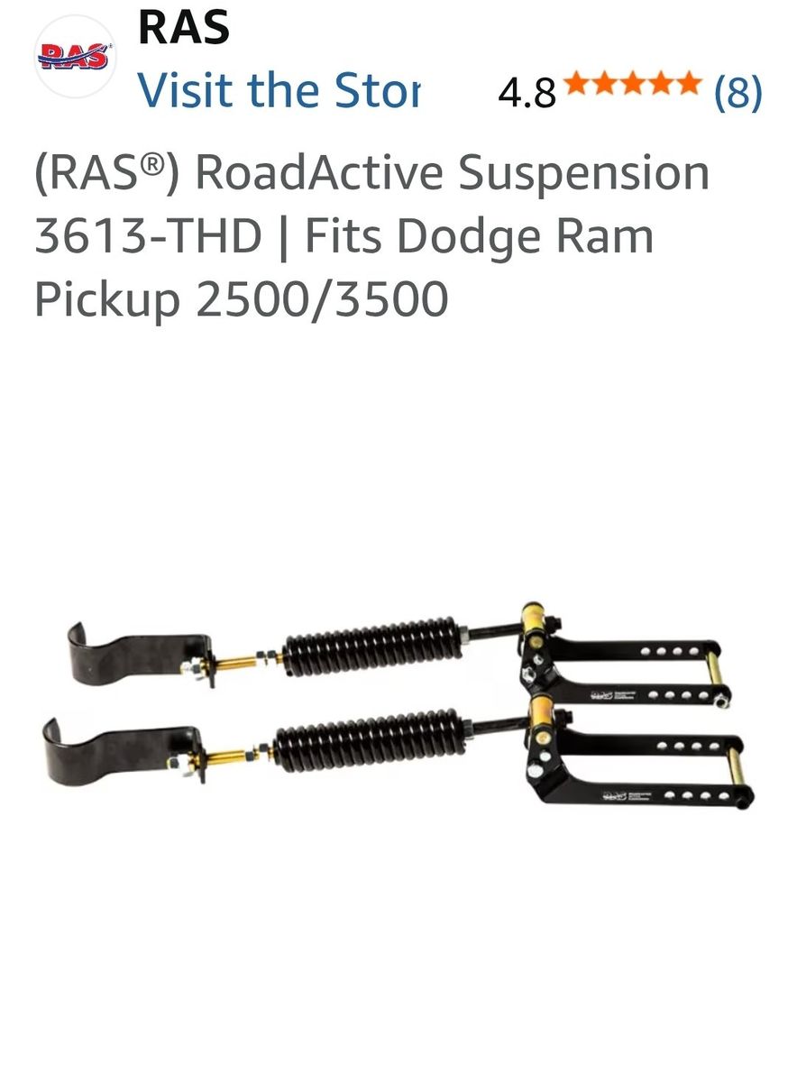 Dodge RAS Helper suspension  springs. 05 Dodge to 2013