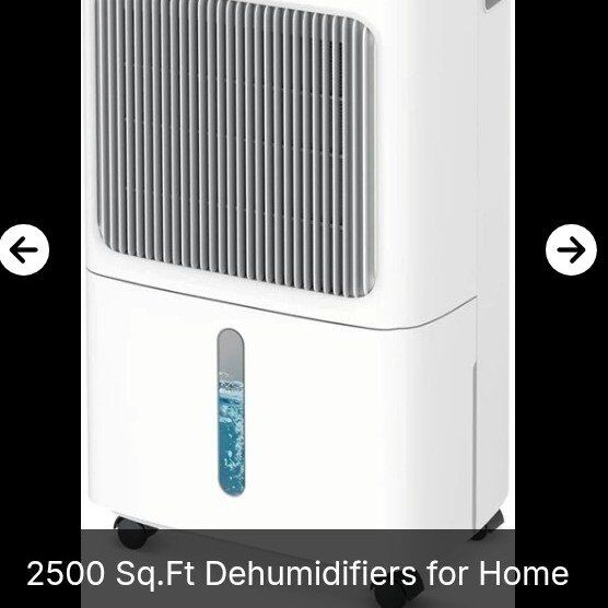 VEAGASO 2500 Sq foot Dehumidifier (NEW)