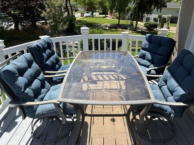 Glass Top Patio Table