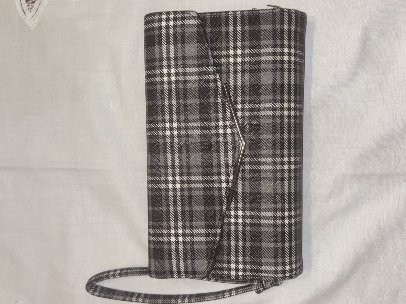 Plaid Wallet Clutch Wristlet