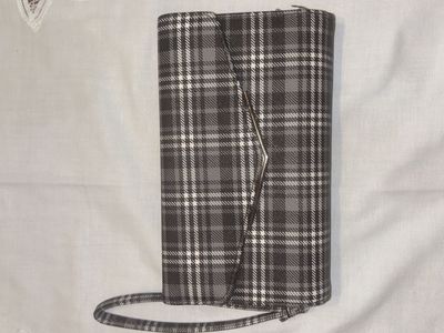 Plaid Wallet Clutch Wristlet