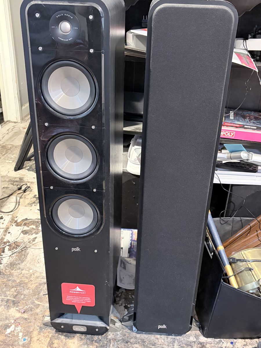 Polk Audio Signature S60 Floor Standing Tower Speakers (Pair) Black Wood Grain Finish